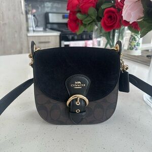 Coach Black and Brown Crossbody Bag